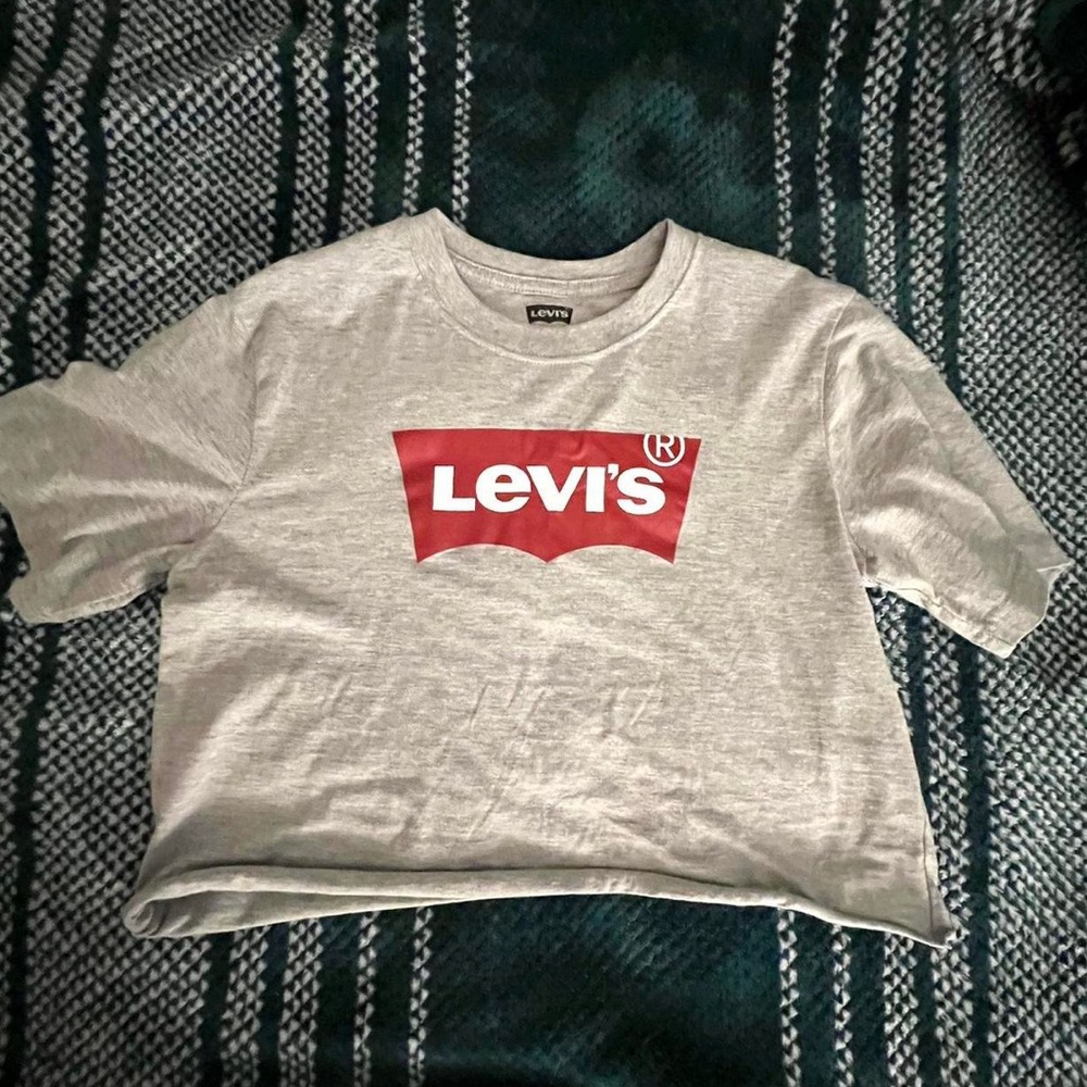 Cropped grey Levi’s tee